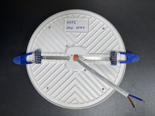 9/24/36W Вдлабна светилка за DOB панел без рамка, Железо + стр